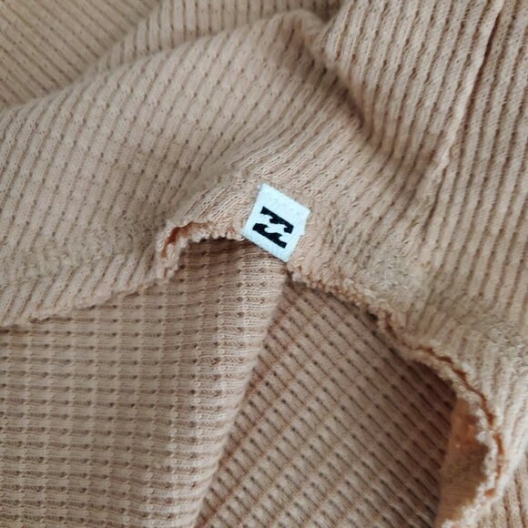 BillaBong Any Day Long Sleeve Henley Waffle Knit Top - Picture 8 of 13